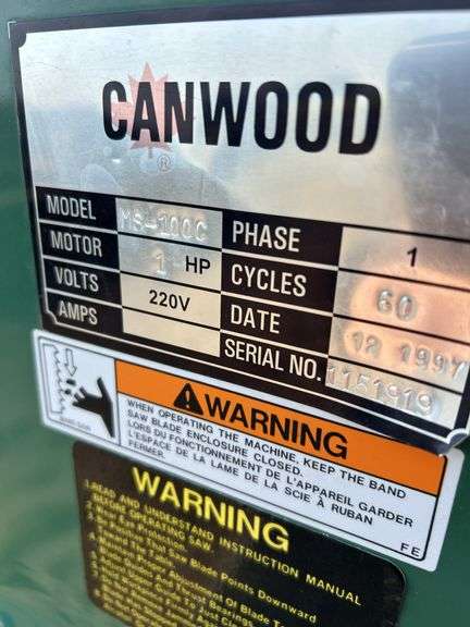 Canwood meat saw - owner says works