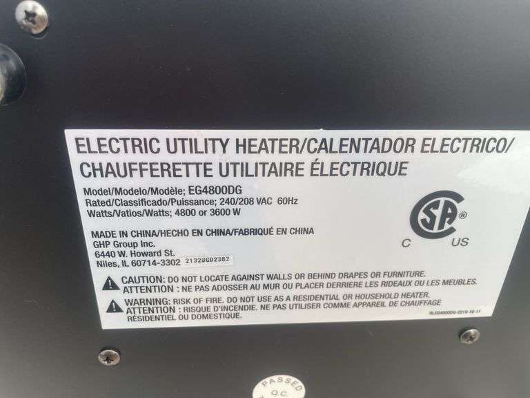 Dyna-Glo 4800W heater - working
