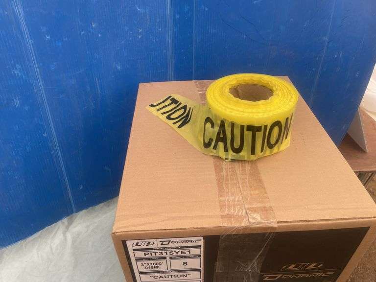 2 cases CAUTION tape 3"x1000'
