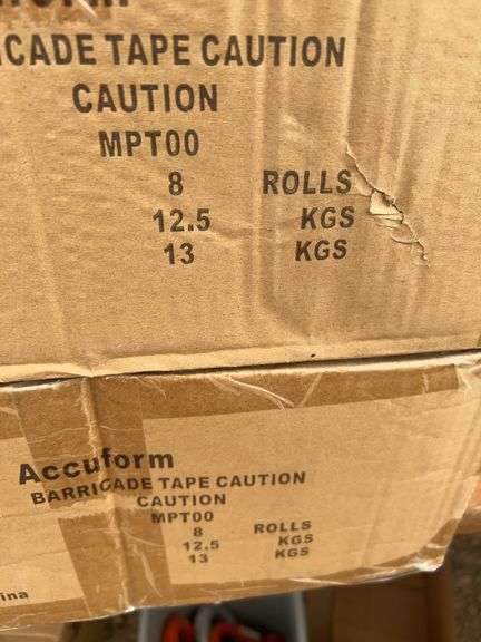2 cases (16 rolls) “CAUTION” barricade tape