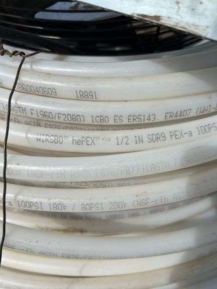 Qty of 1/2”PEX tubing, exhaust fan