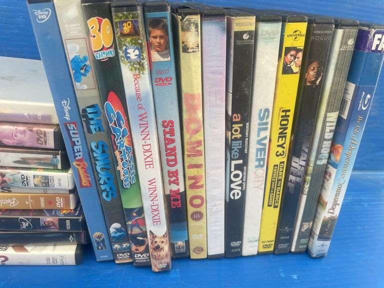 Large quantity of DVD's - some have had moisture