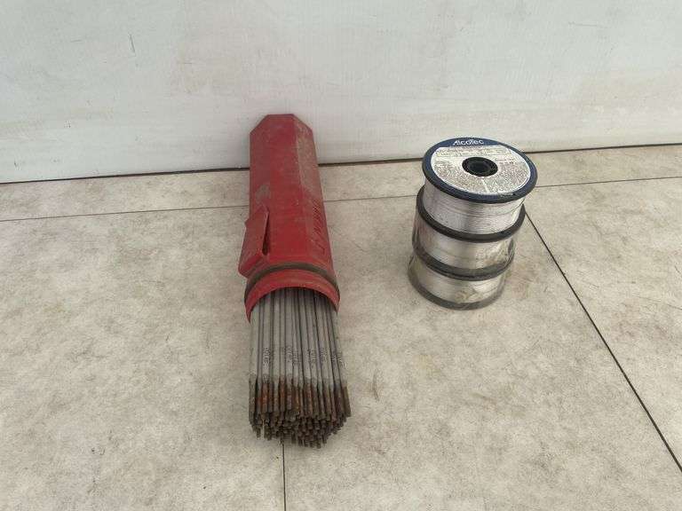 Tube of 7014 welding rods, 3 spools of ER 4043 Mig wire
