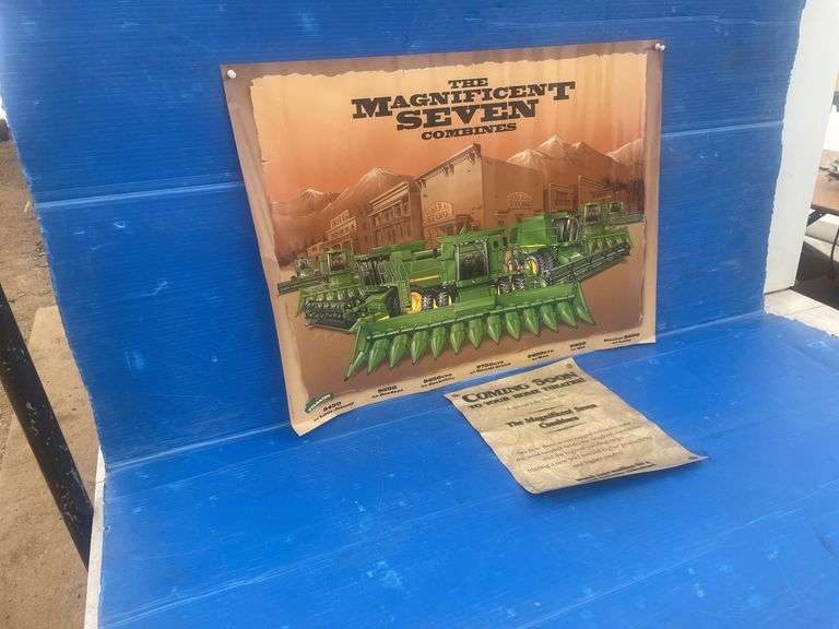 John Deere unframed print - 50 series combines - The Magnificent Seven Combines