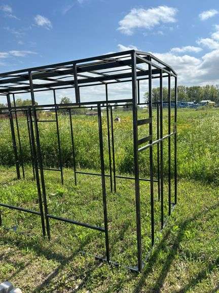 Building frame 68”W x 149”L x 84”T - black powdercoated