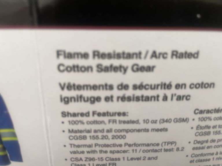 2 Flame-Gard/Arc-Gard Flame resistant overalls size - Medium and Large