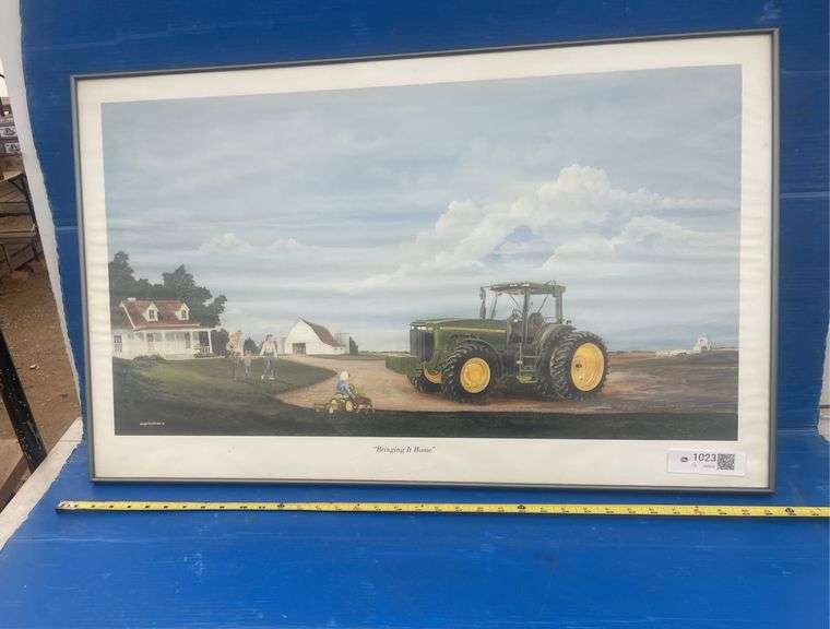 John Deere framed print #6520/7000 and comes with a Certificate of Authenticity