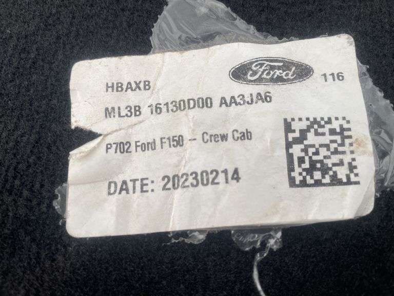 Set of unused Ford F150 crew cab floor mats
