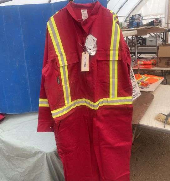 Red 3M Flames resistant coveralls size 54T