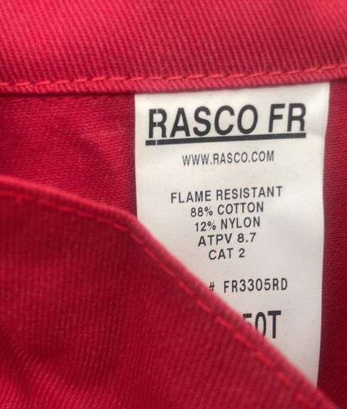 Red 3M Flame resistant coveralls size 50T