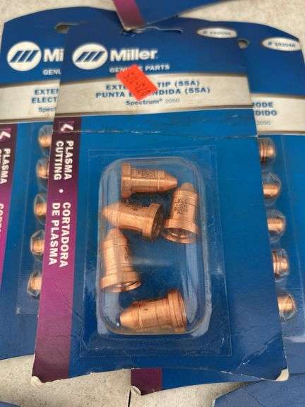 Qty of Miller Spectrum 2050 plasma cutter consumables
