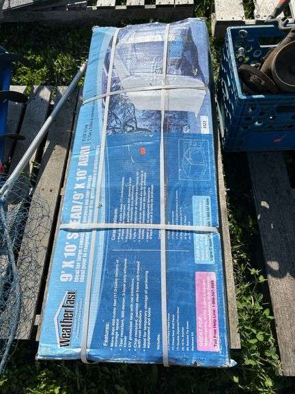 Unused 9’x10’ canvas shed