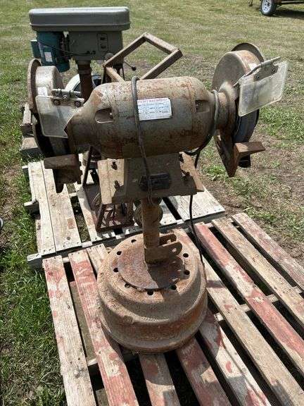 10” Craft bench grinder on stand - works