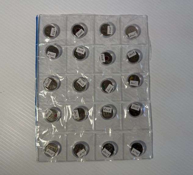 Plastic Page of Special Quarters 1973 - 2017