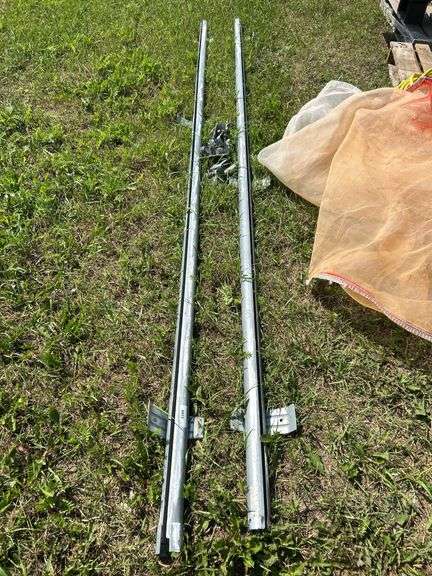 2 of 12ft door track & rollers