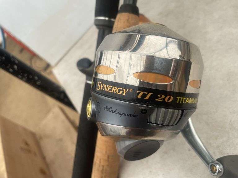 Tackle box and tackle comes with 2 rod/reel combo and an extra rod