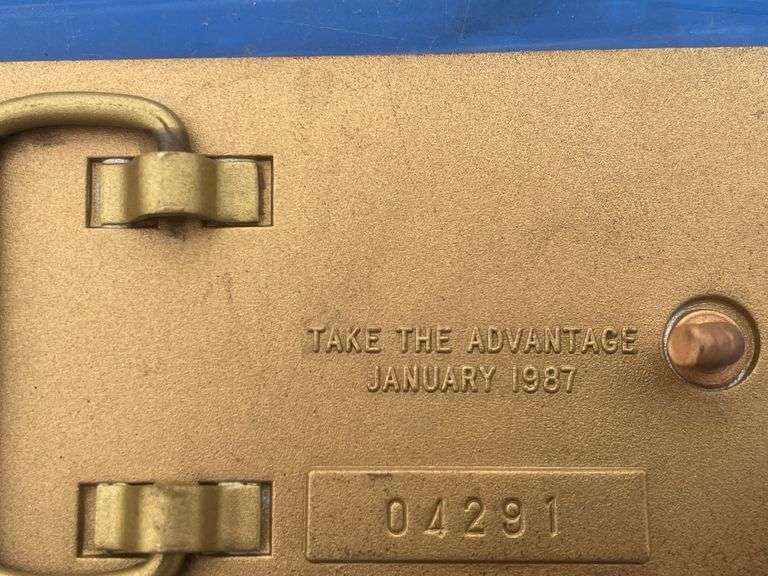 Pair of John Deere 55 series belt buckels