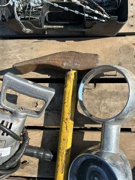 Sledge, grill, electric drill and tire grip spring