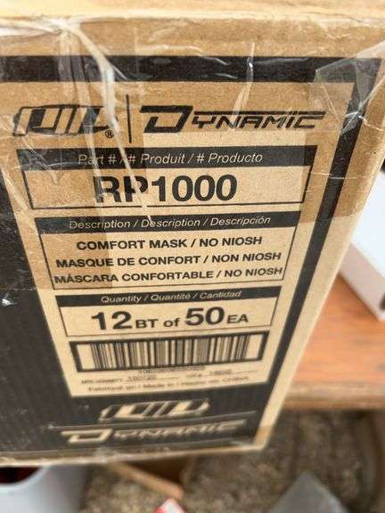 Case (12 boxes of 50) of Comfort dust masks