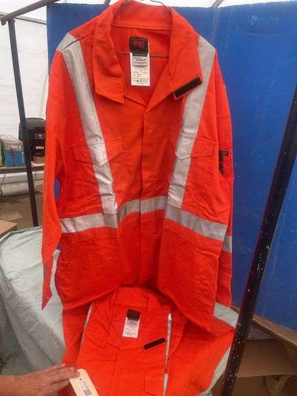 2 Orange 3M Flame resistant coveralls size 52T