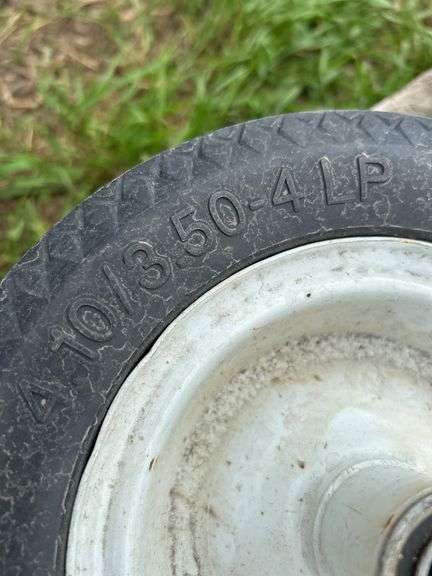 4 tires/rims 4.10/3.50-4LP