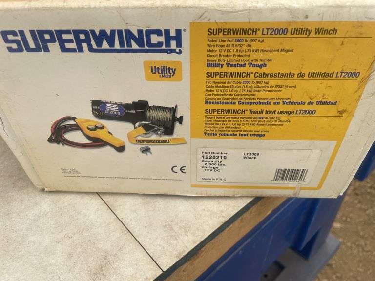 Unused - 12V  LT2000 Superwinch