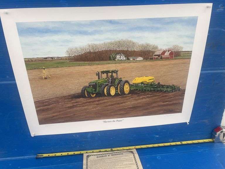 John Deere unframed print #2067/6500 comes with a Certificate of Authenticity