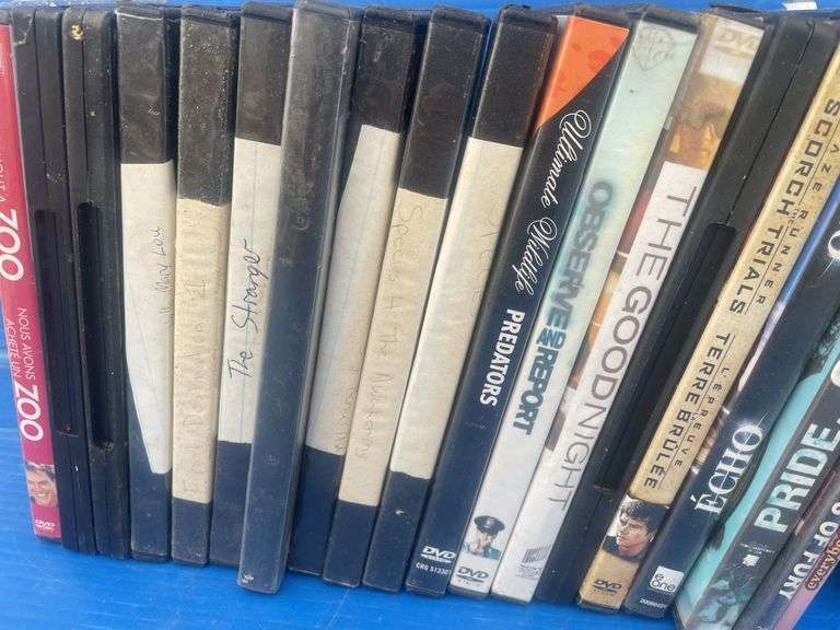Large quantity of DVD's - some have had moisture