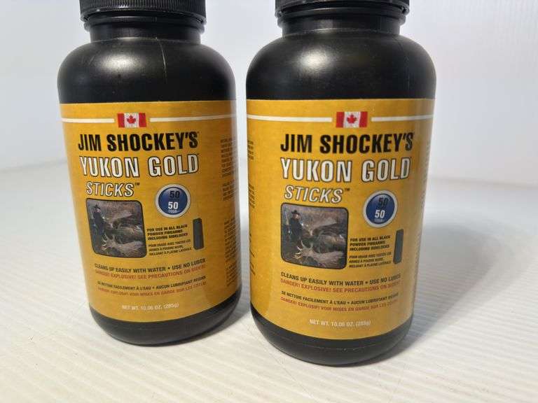 2 Bottles of Jim Shockey's Yukon Gold Sticks 50cal 50gr
