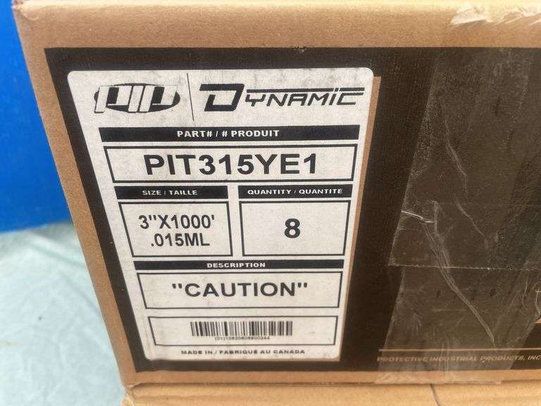 2 cases of CAUTION tape 3"x 1000'
