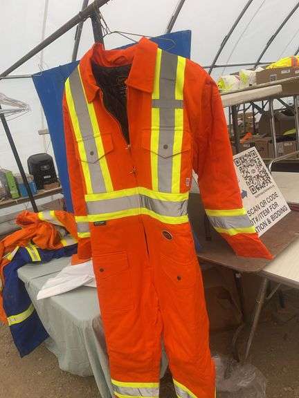 Heavy duty quilted cotton Duck Coveralls- size Large