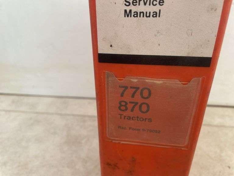 Case 770 and 870 service manual