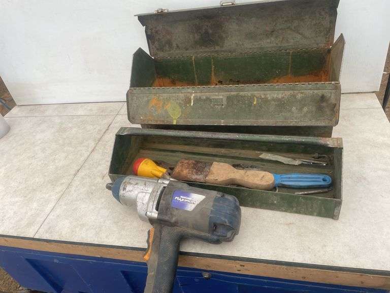 1/2" drive Mastercraft electric impact working condition, SK toolbox