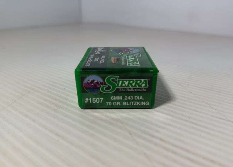 100 Rounds of Sierra 6mm .243 70gr