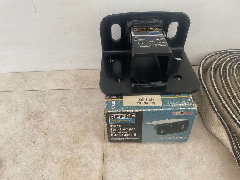 2 slings believed to be unused, Reese step bumper receiver