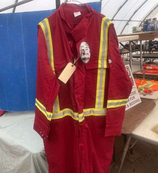 Red 3M Flames resistant coveralls size 60R