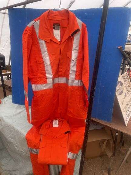 2 Orange 3M Flame resistant coveralls size 42T