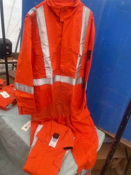 2 Orange 3M Flame resistant coveralls size 42T