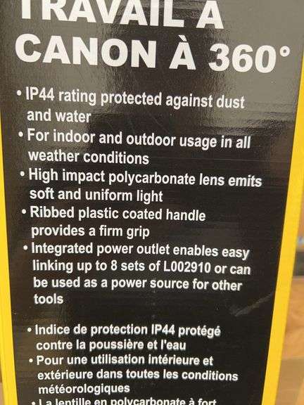 ShopPro 360 Cannon work light UNUSED