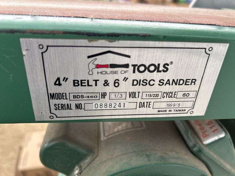 House of Tools 4" belt/6"disc sander