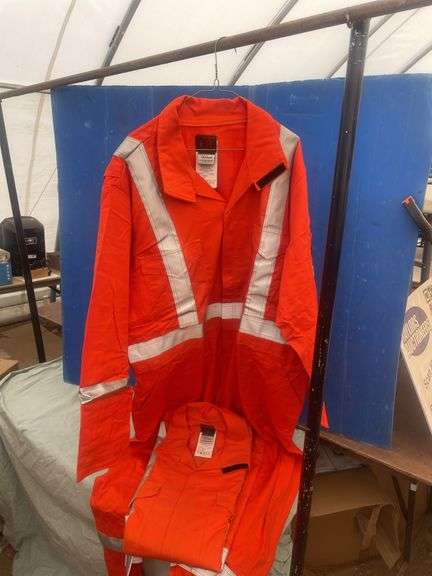 2 Orange 3M Flame resistant coveralls size 50T