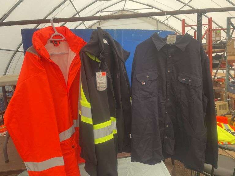 Rain jacket, hoodie, and shirt - all XL