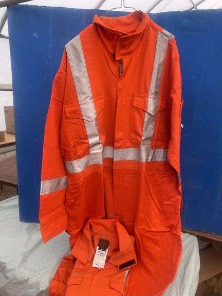 2 Orange 3M Flames resistant coveralls size 42