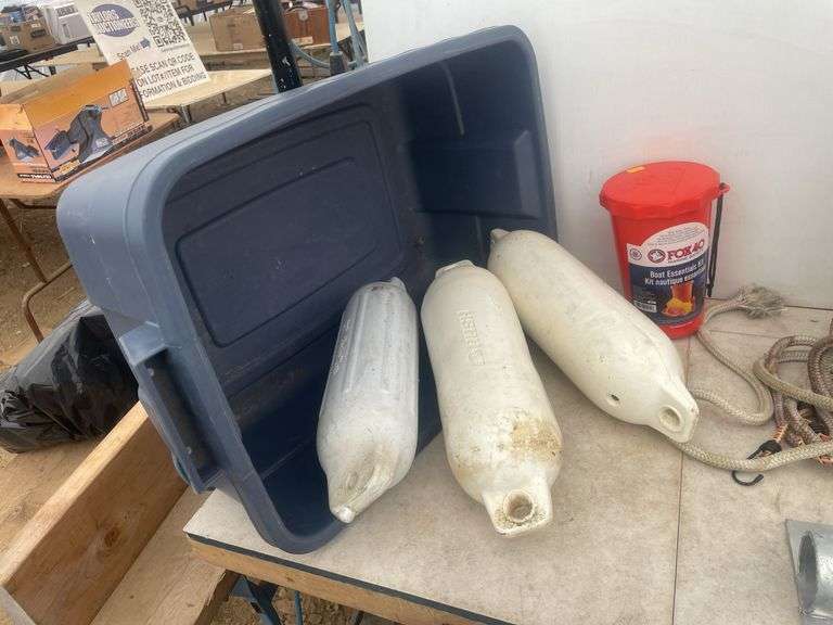 Boat anchor, rod holders, bumper guards etc