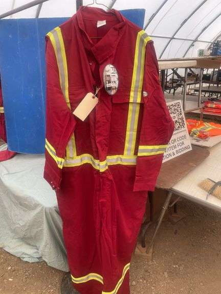 Red 3M Flame resistant coveralls size 60R
