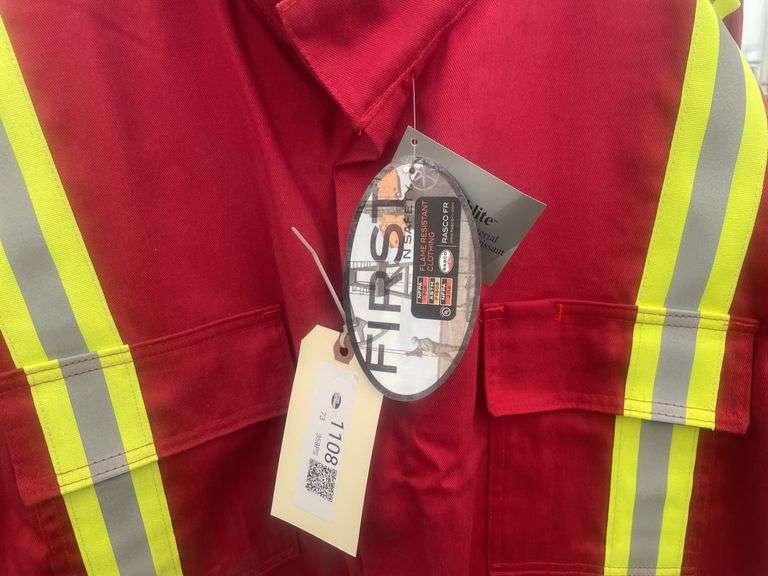 Red 3M Flame resistant coveralls size 54T