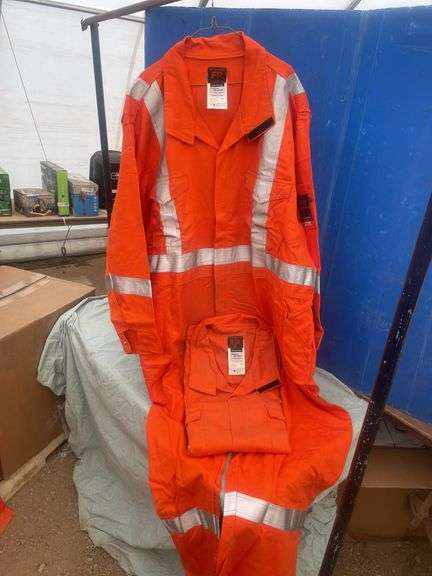2 Orange 3M Flame resistant coveralls size 60