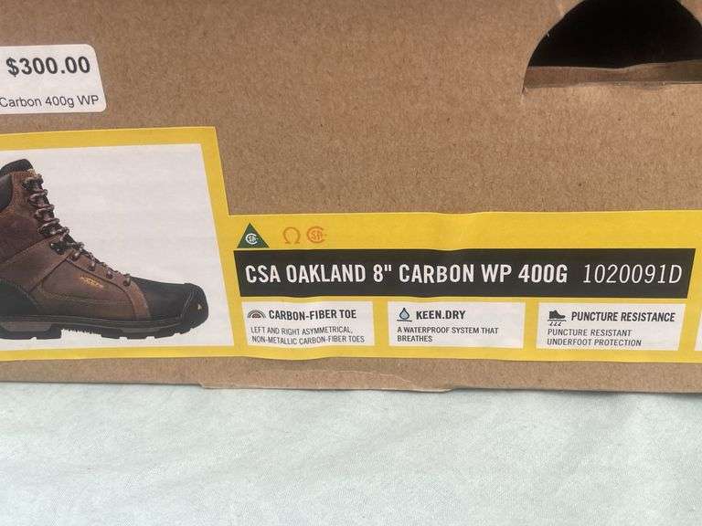 Steel toed safety boots size 8