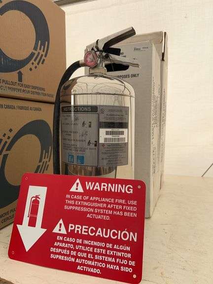 2 Appliance fire extinguishers Type K