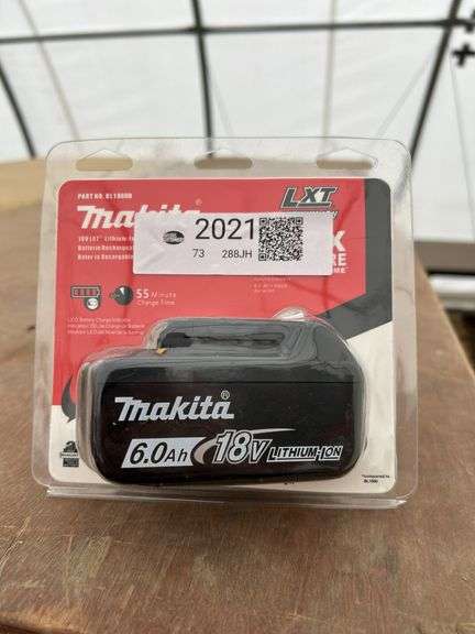 Unused Makita LXT 6.0amp 18v Battery
